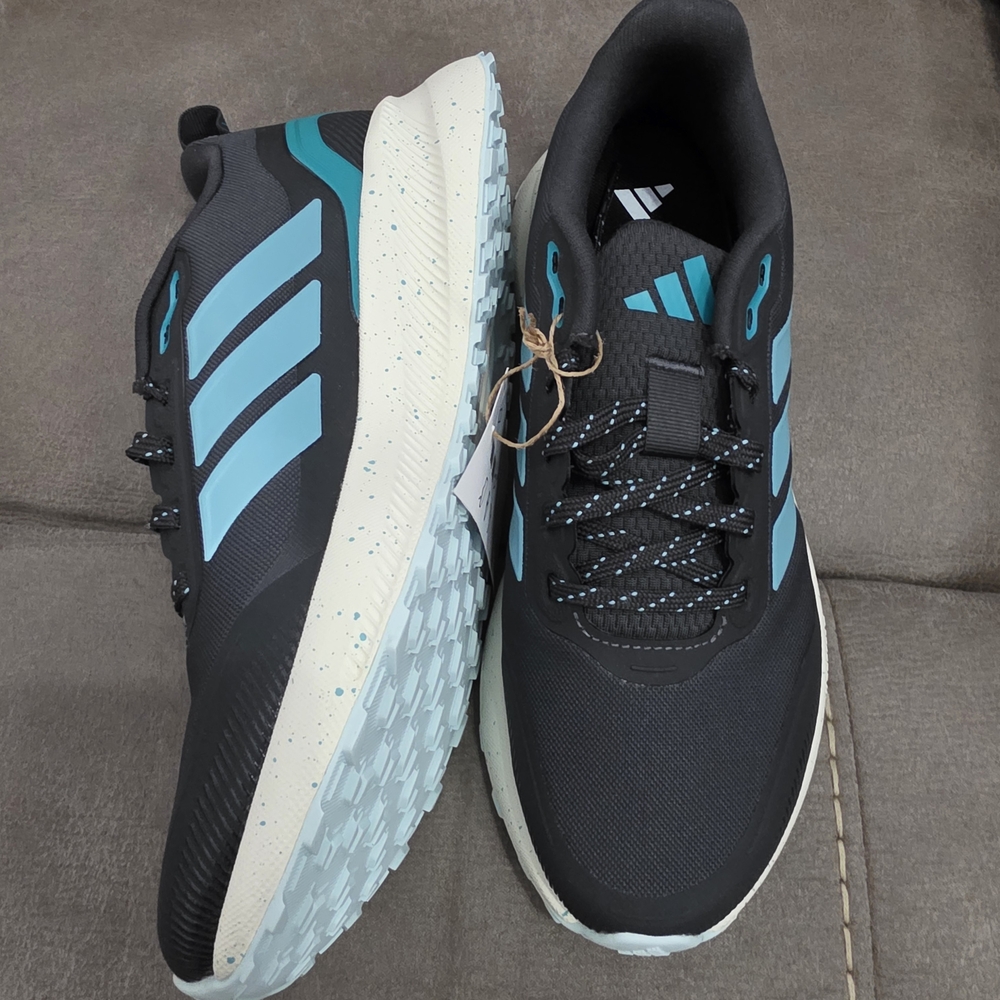 Adidas Runfalcon 5 TR W Running Shoes. Black and Teal - Picture 4 of 5